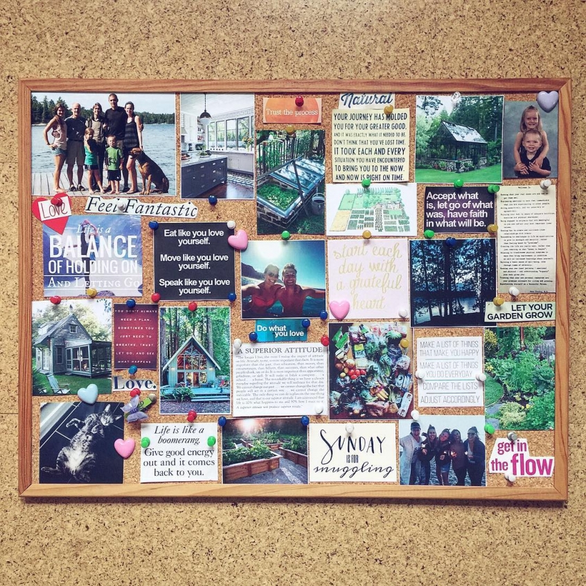 IG: Took last Friday night to re-do my vision board. Vision boards are ...